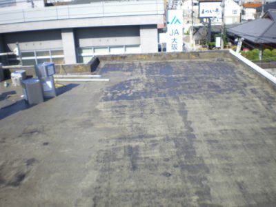 松原市　屋上防水　下地処理